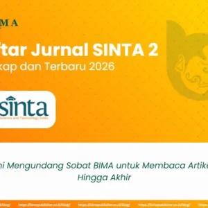 Daftar Jurnal SINTA 2 Terbaru 2026 per Bidang Ilmu