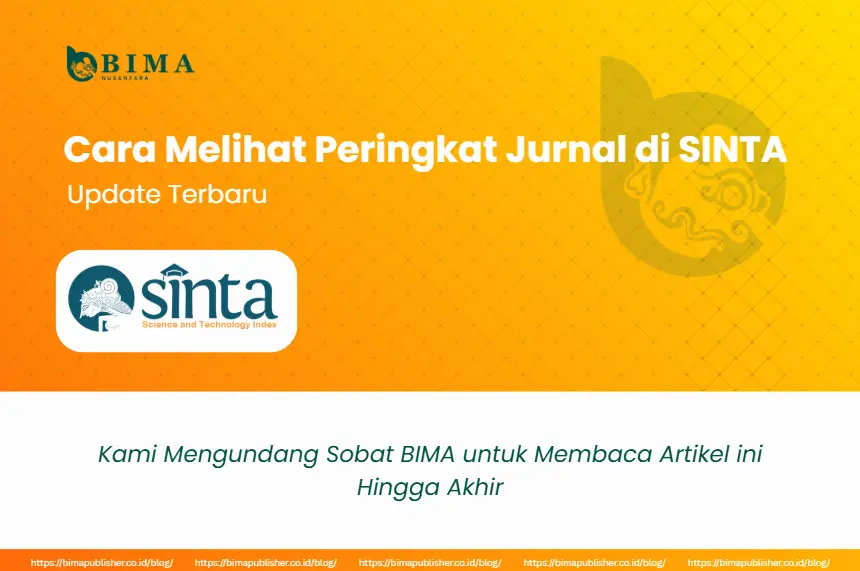 Cara Melihat Peringkat Jurnal di SINTA Terbaru